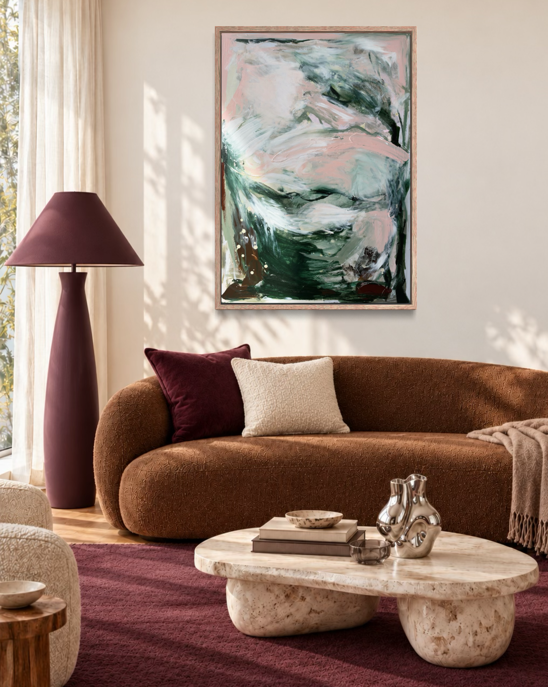 Escapism Original Art (73x103cm) Framed in Raw Oak