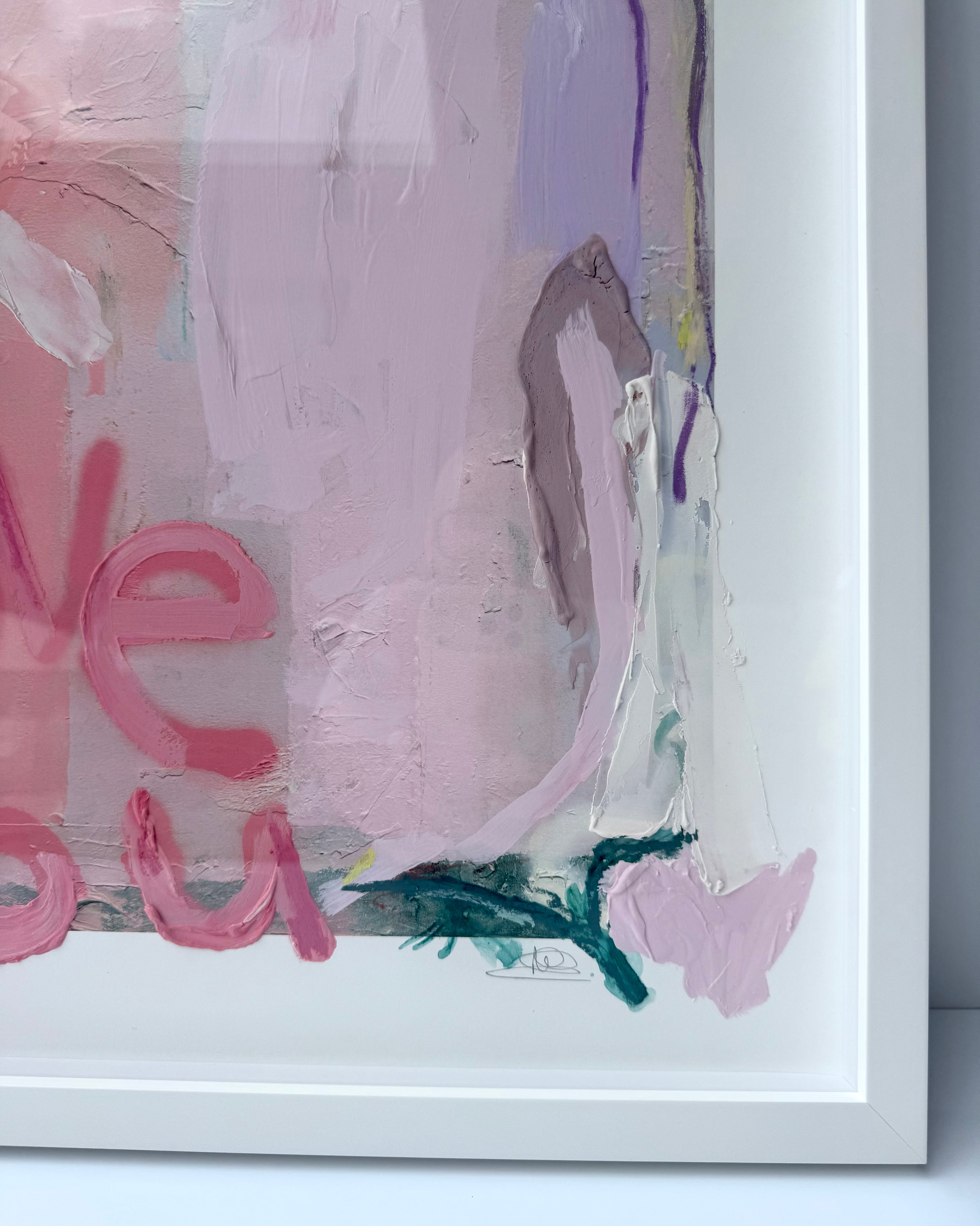 Love You First Textured Art - 8/11