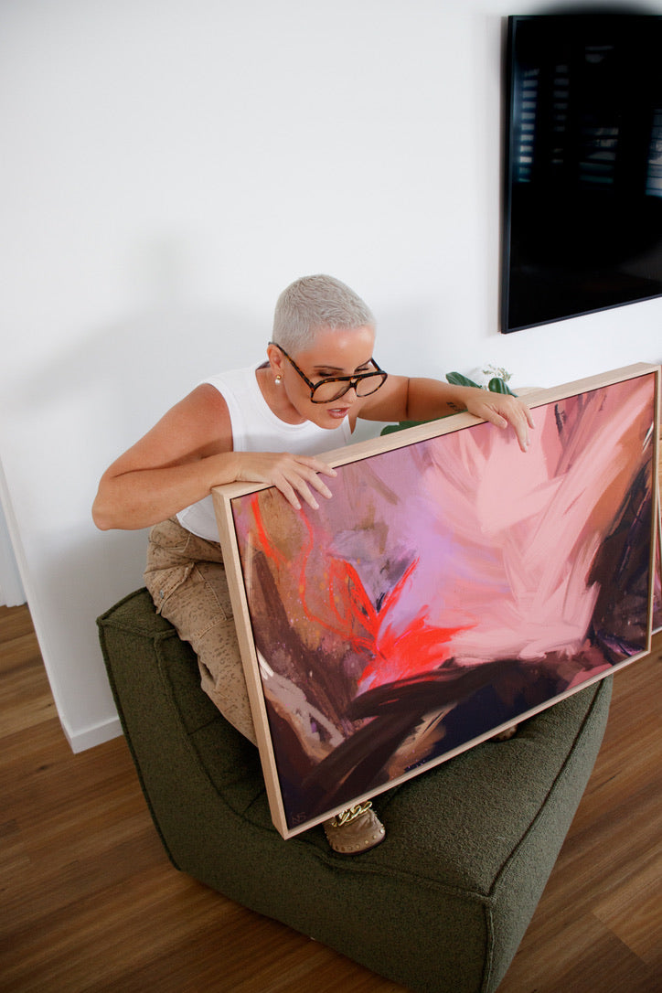 Grounded In Me - 70x100 cm Framed Raw Oak