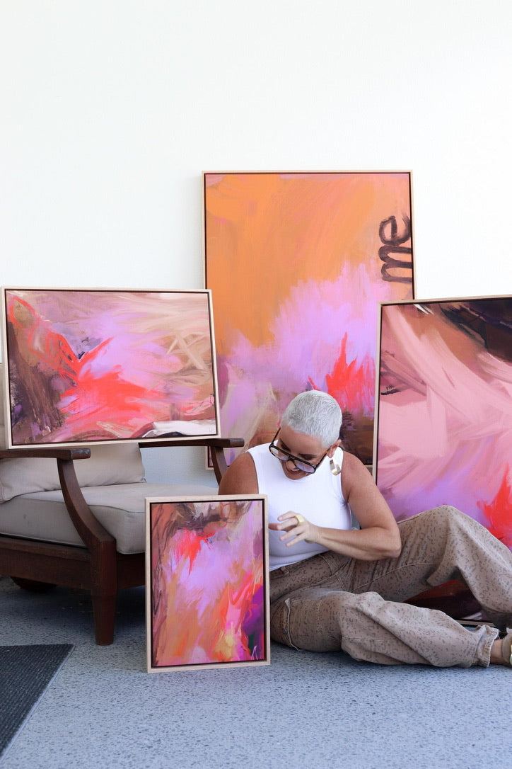 Deep Within Me - 50x70 cm Framed Raw Oak