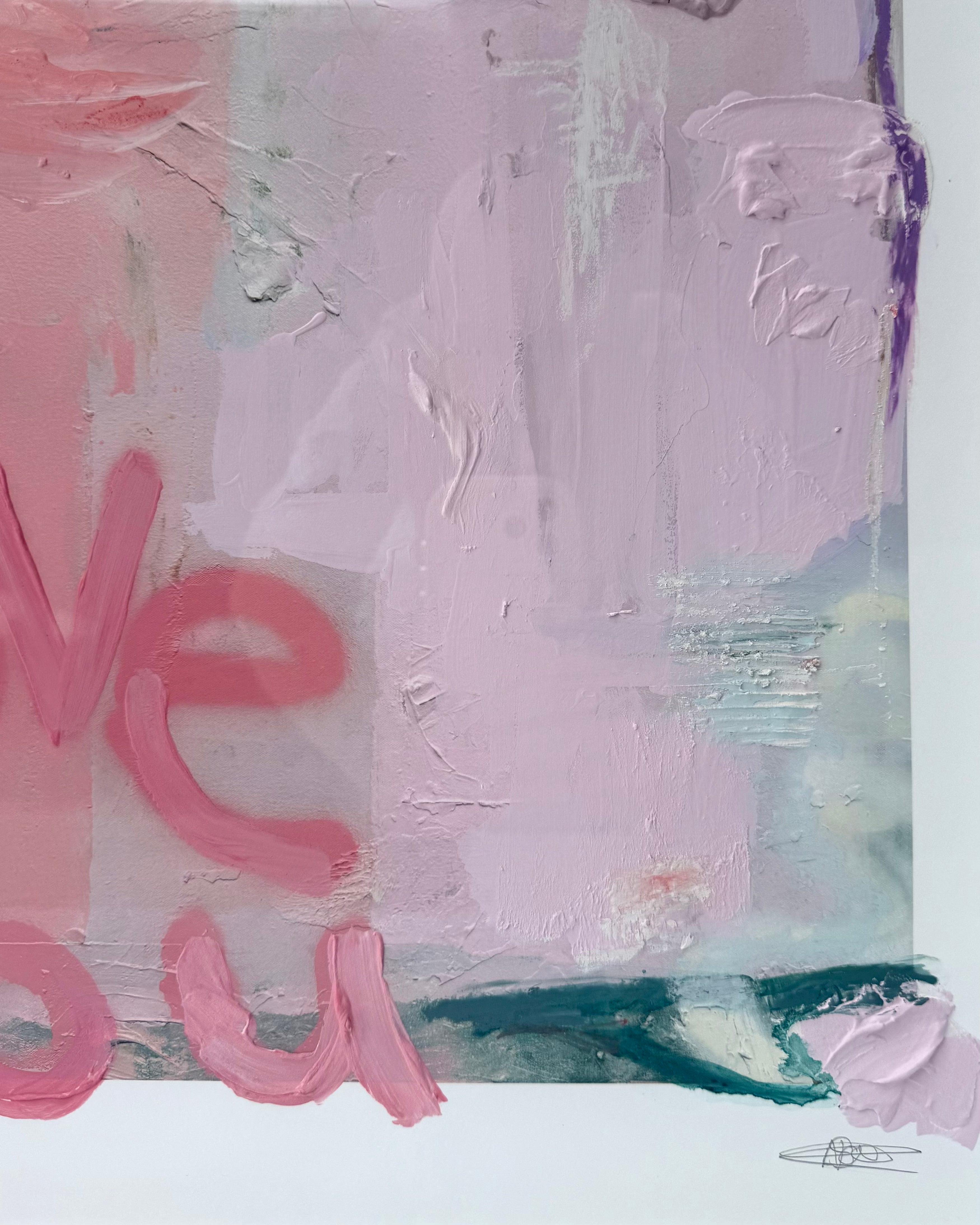 Love You First Textured Art - 11/11