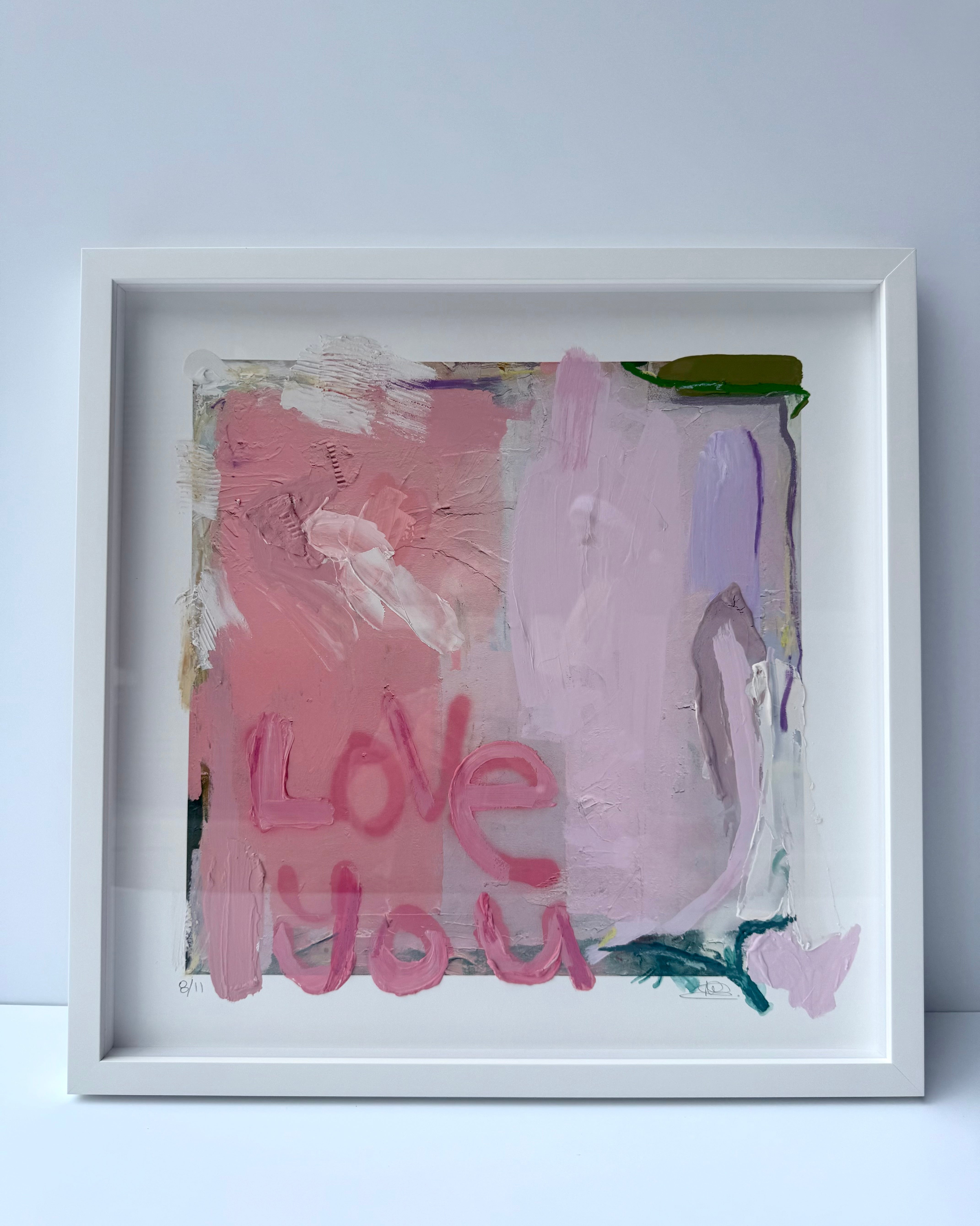 Love You First Textured Art - 8/11