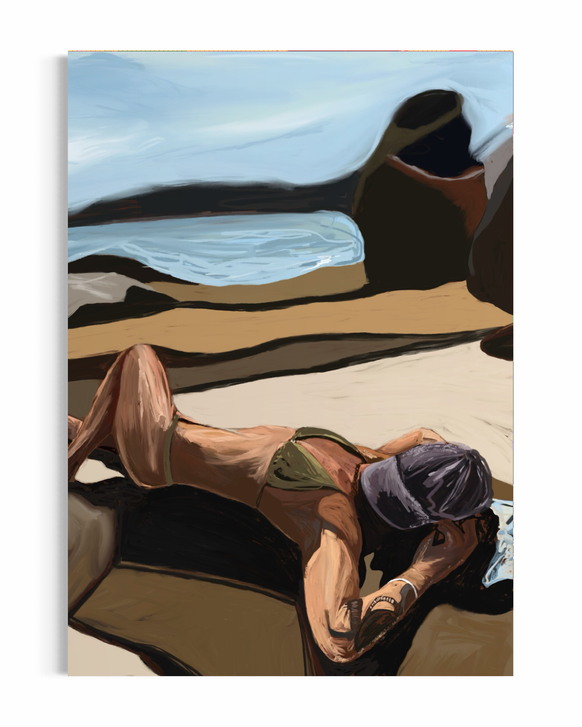 Custom Boob Art - Framed Large (90x126cm)