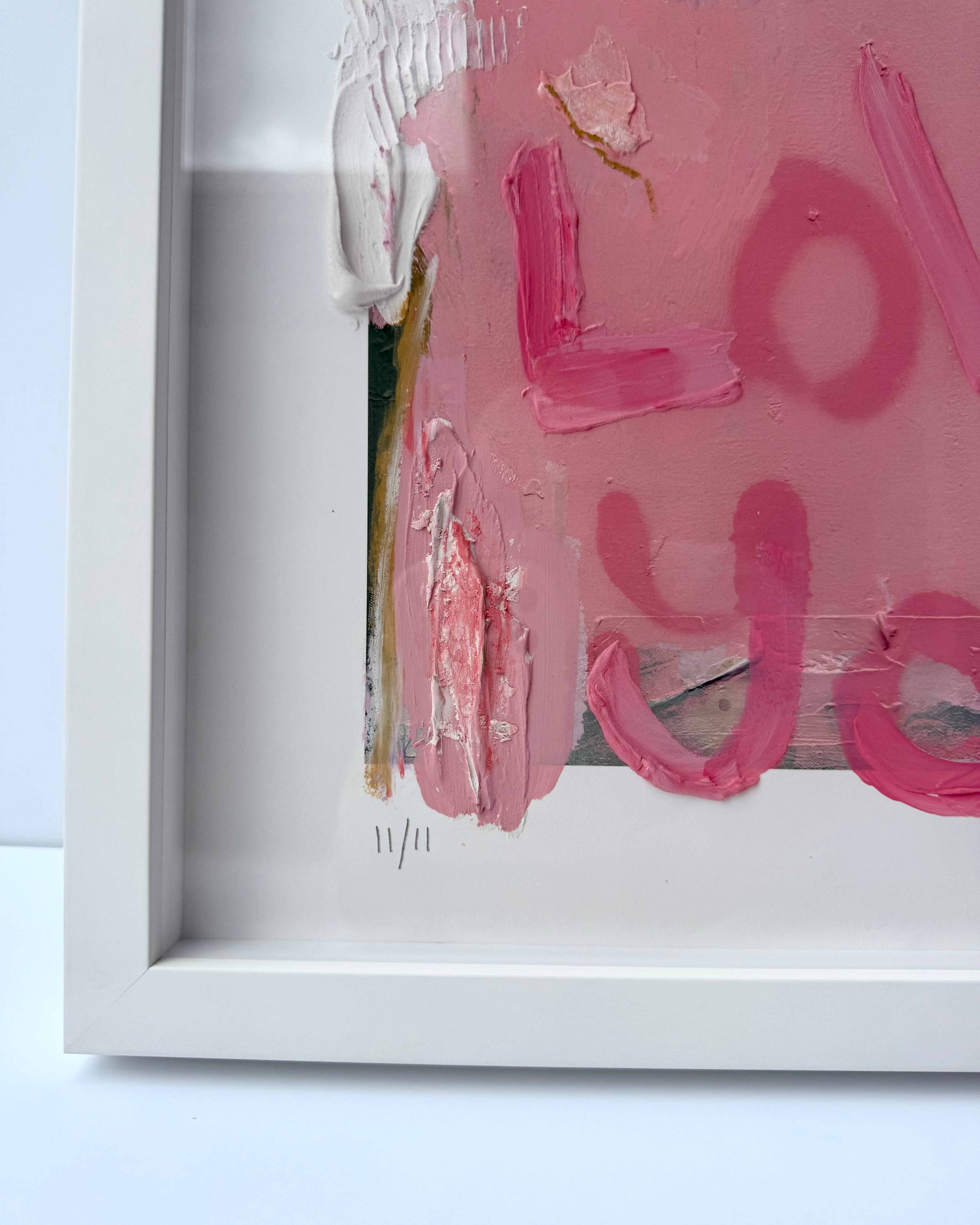 Love You First Textured Art - 11/11