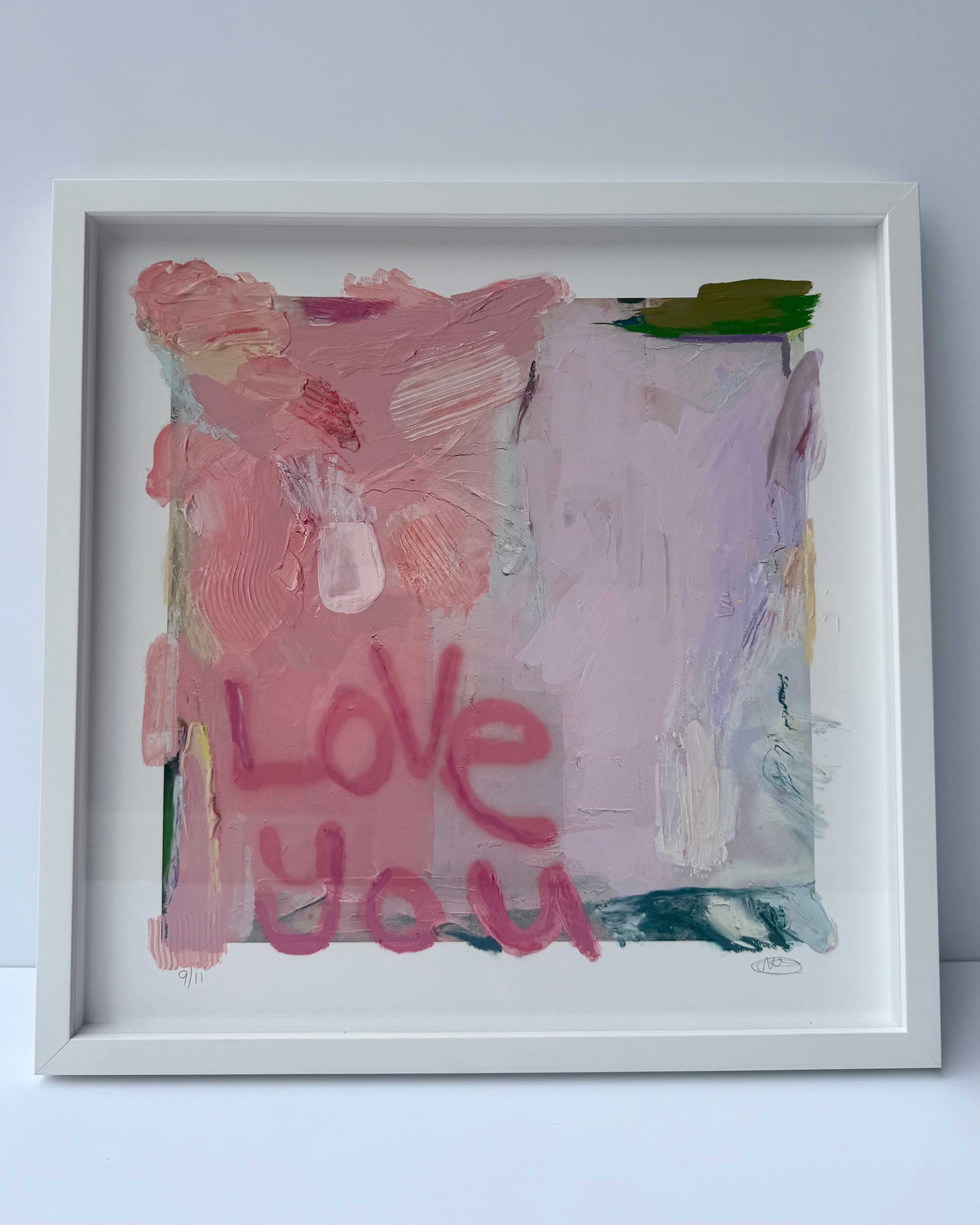 Love You First Textured Art - 9/11