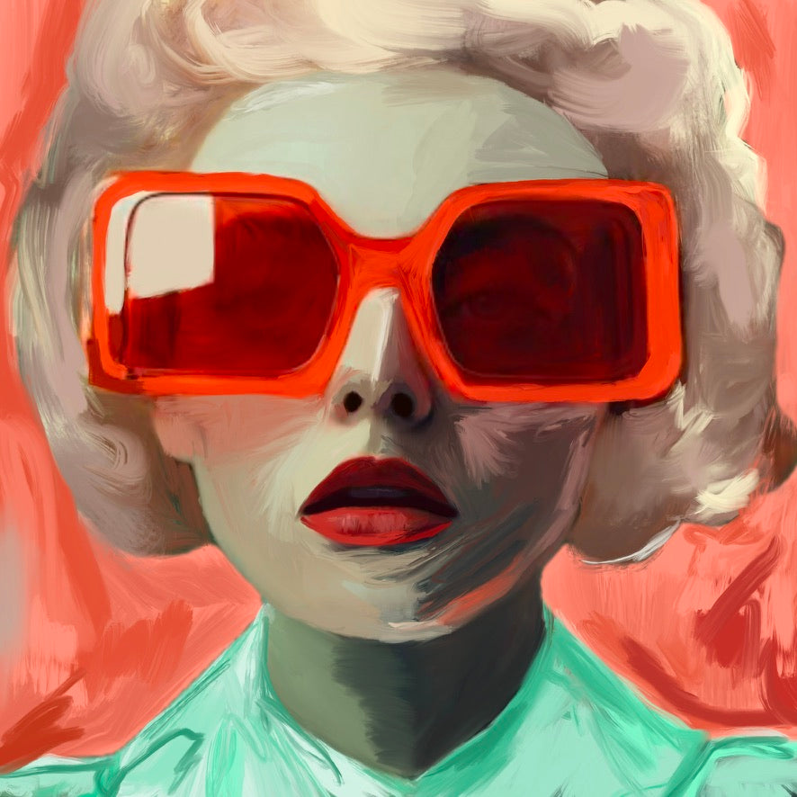 Sample - Ida - 60x60 cm Shadow Box Frame White