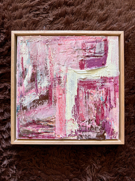 Birds Eye Original Art (33x33cm) Framed in Raw Oak