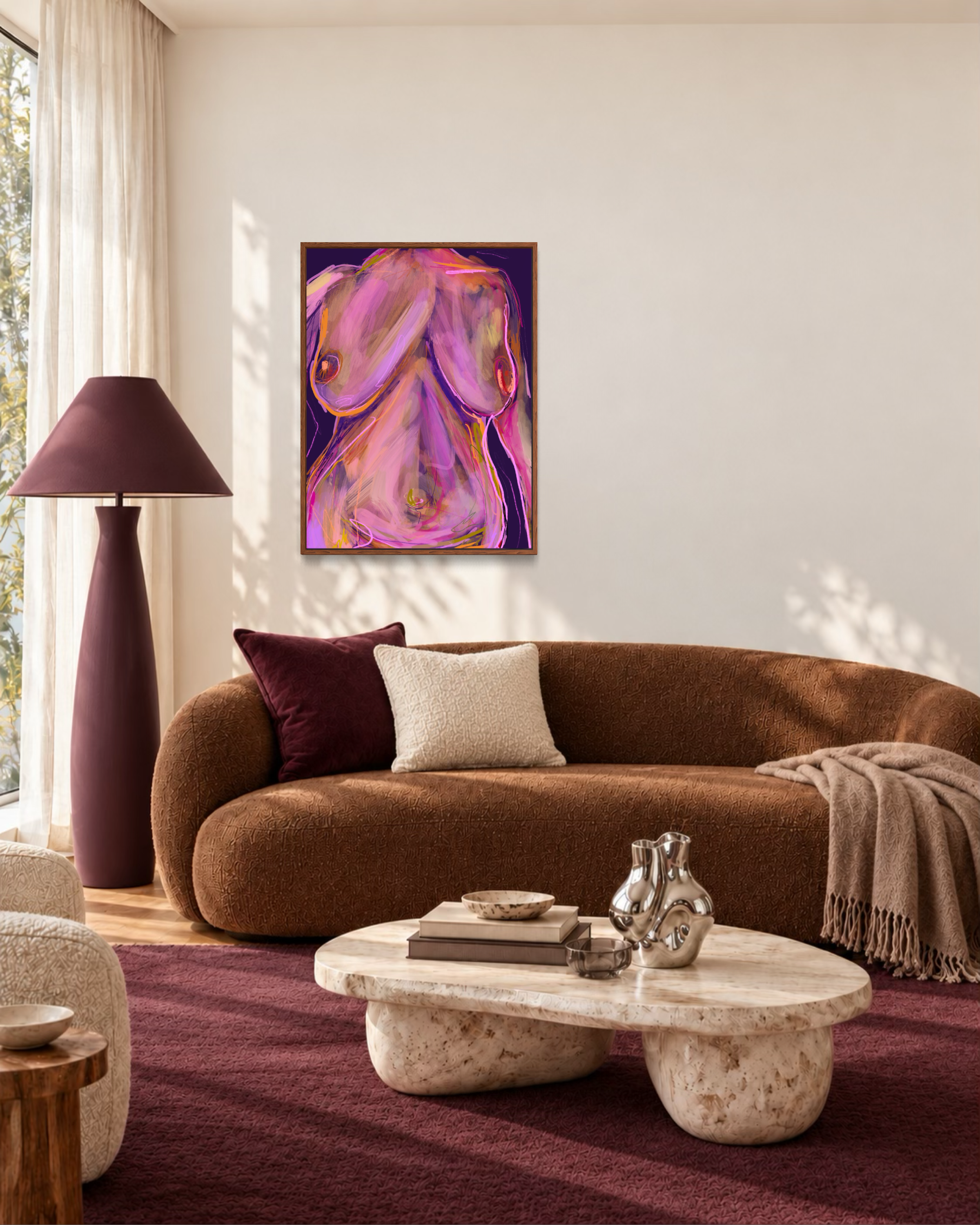 Custom Boob Art - Framed Small (50x70cm)