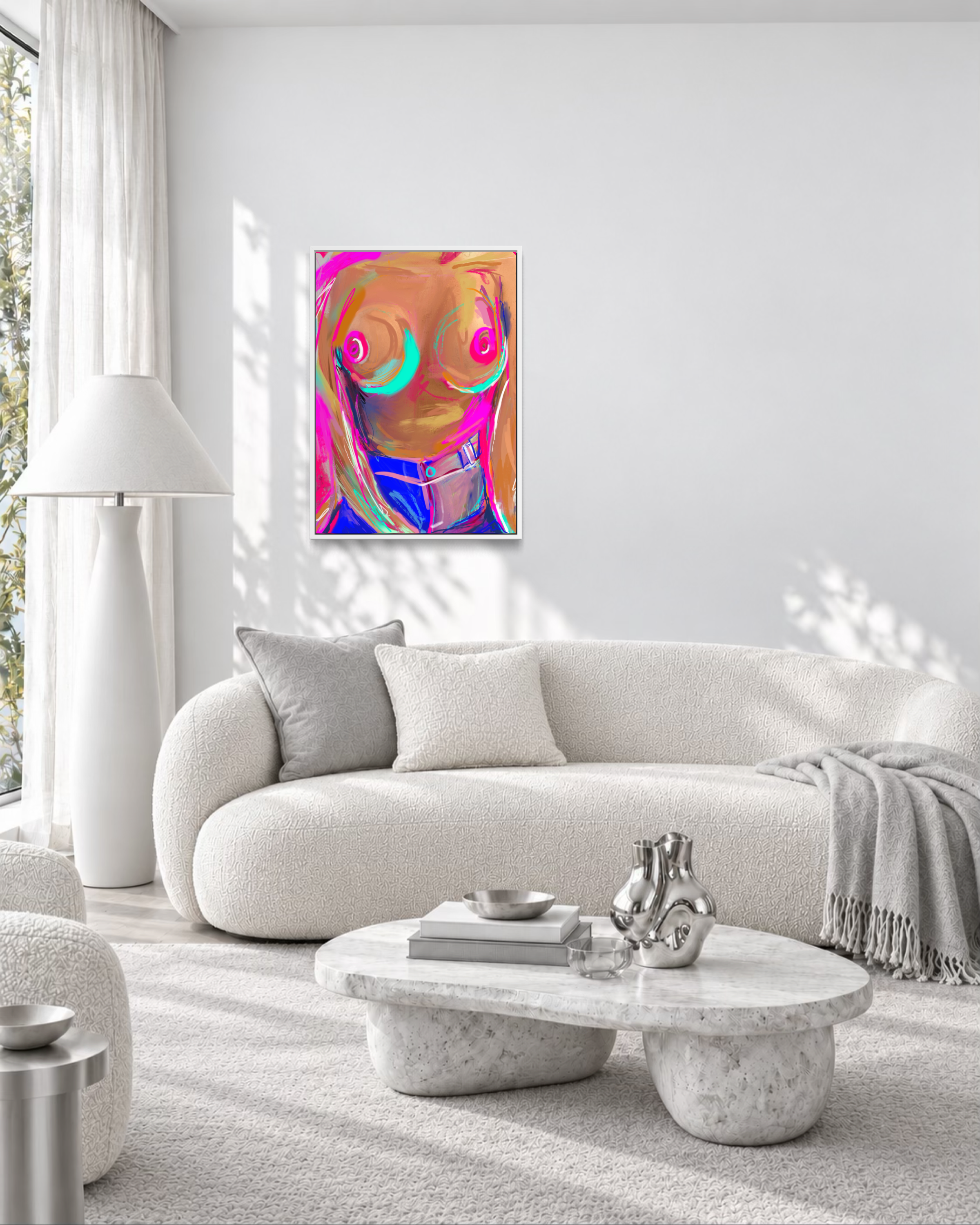 Custom Boob Art - Framed Small (50x70cm)