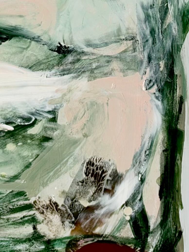 Escapism Original Art (73x103cm) Framed in Raw Oak