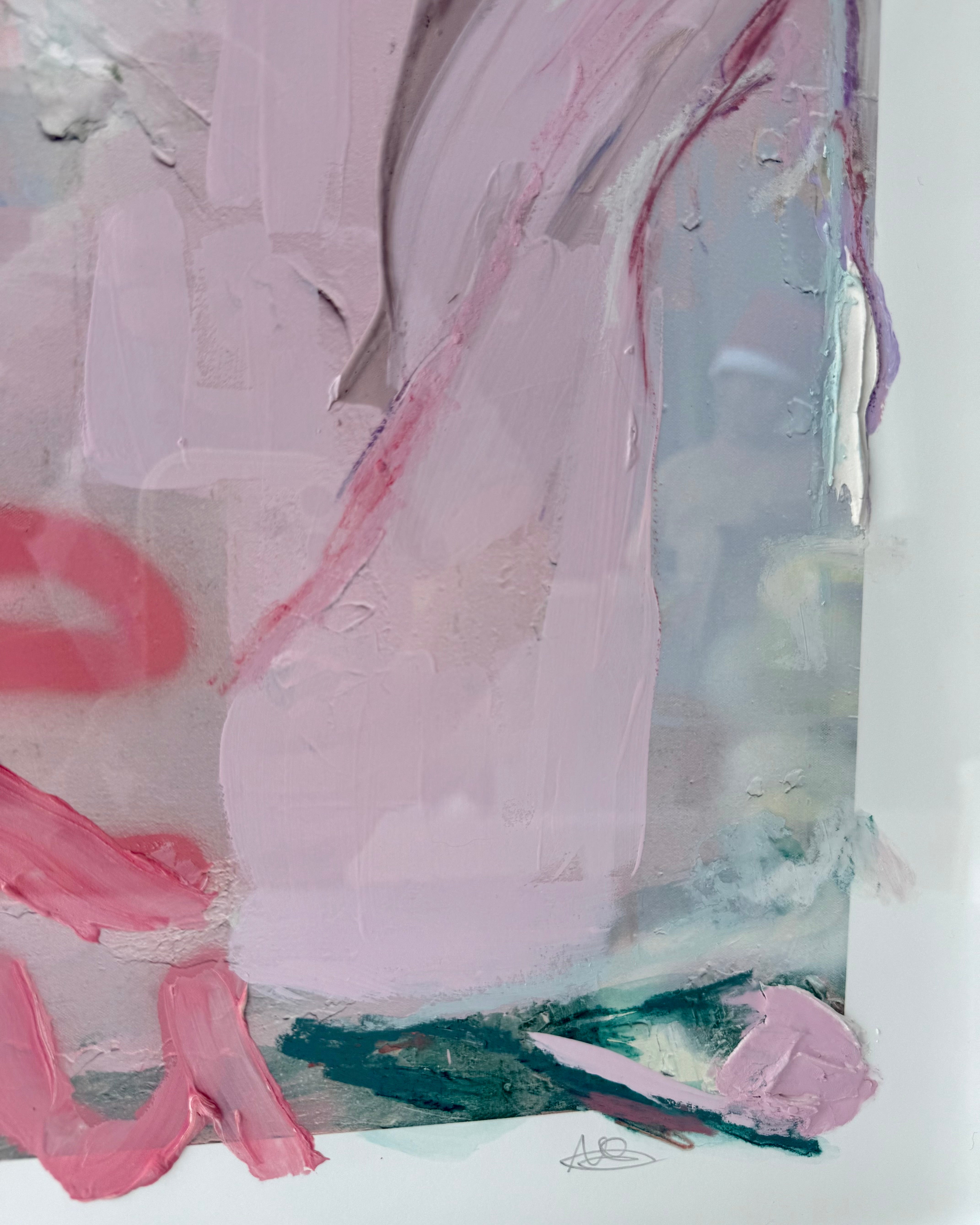 Love You First Textured Art - 4/11 (raw oak frame)