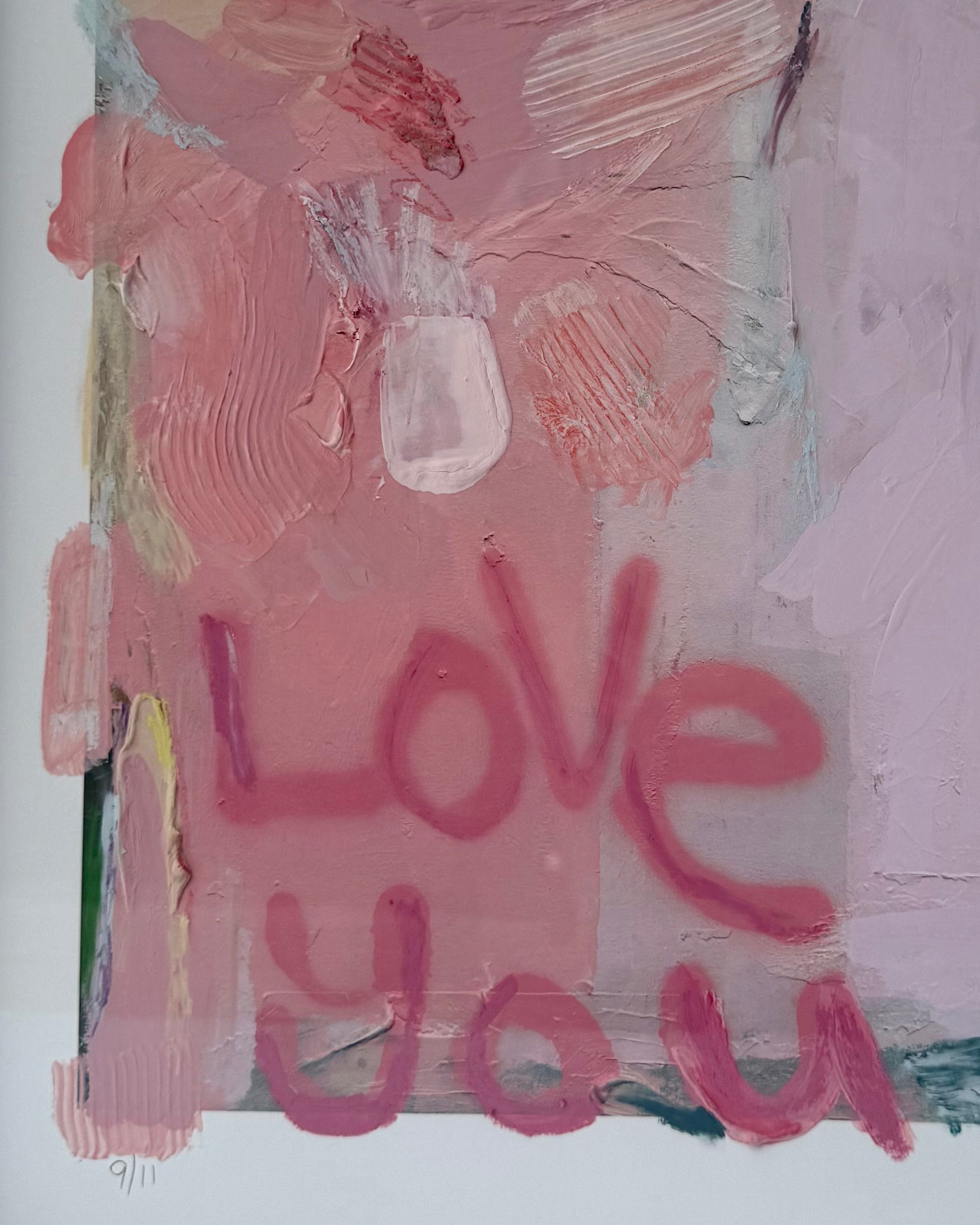 Love You First Textured Art - 9/11