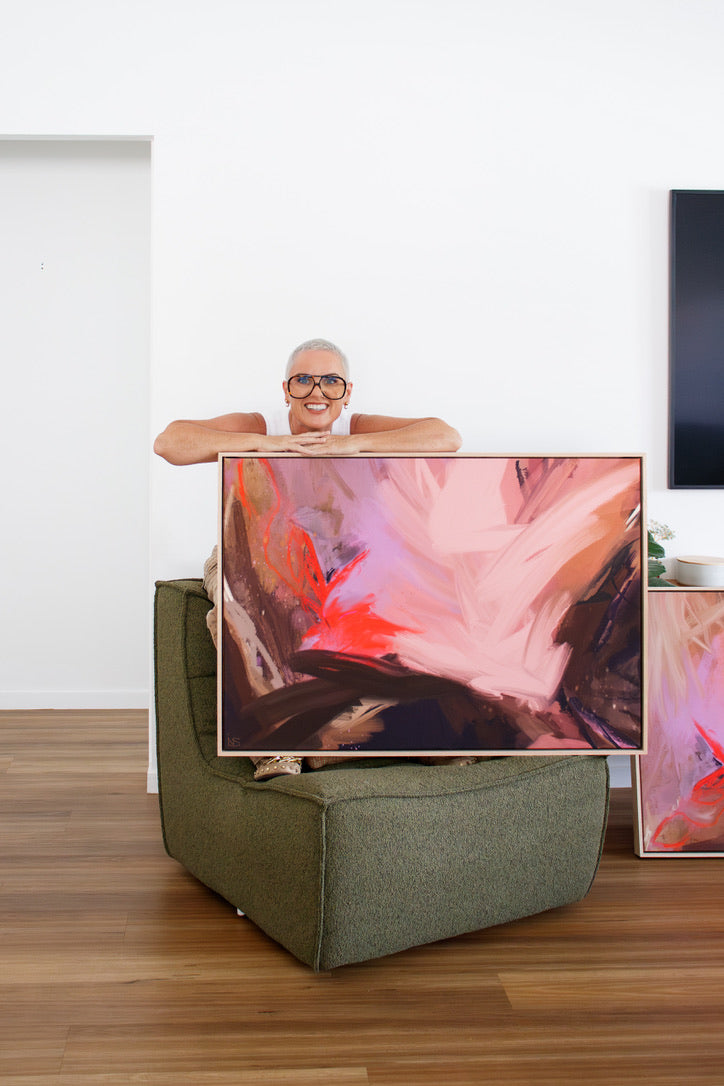 Grounded In Me - 70x100 cm Framed Raw Oak
