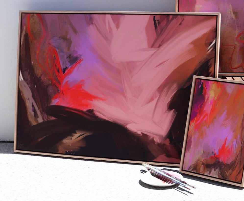 Grounded In Me - 70x100 cm Framed Raw Oak