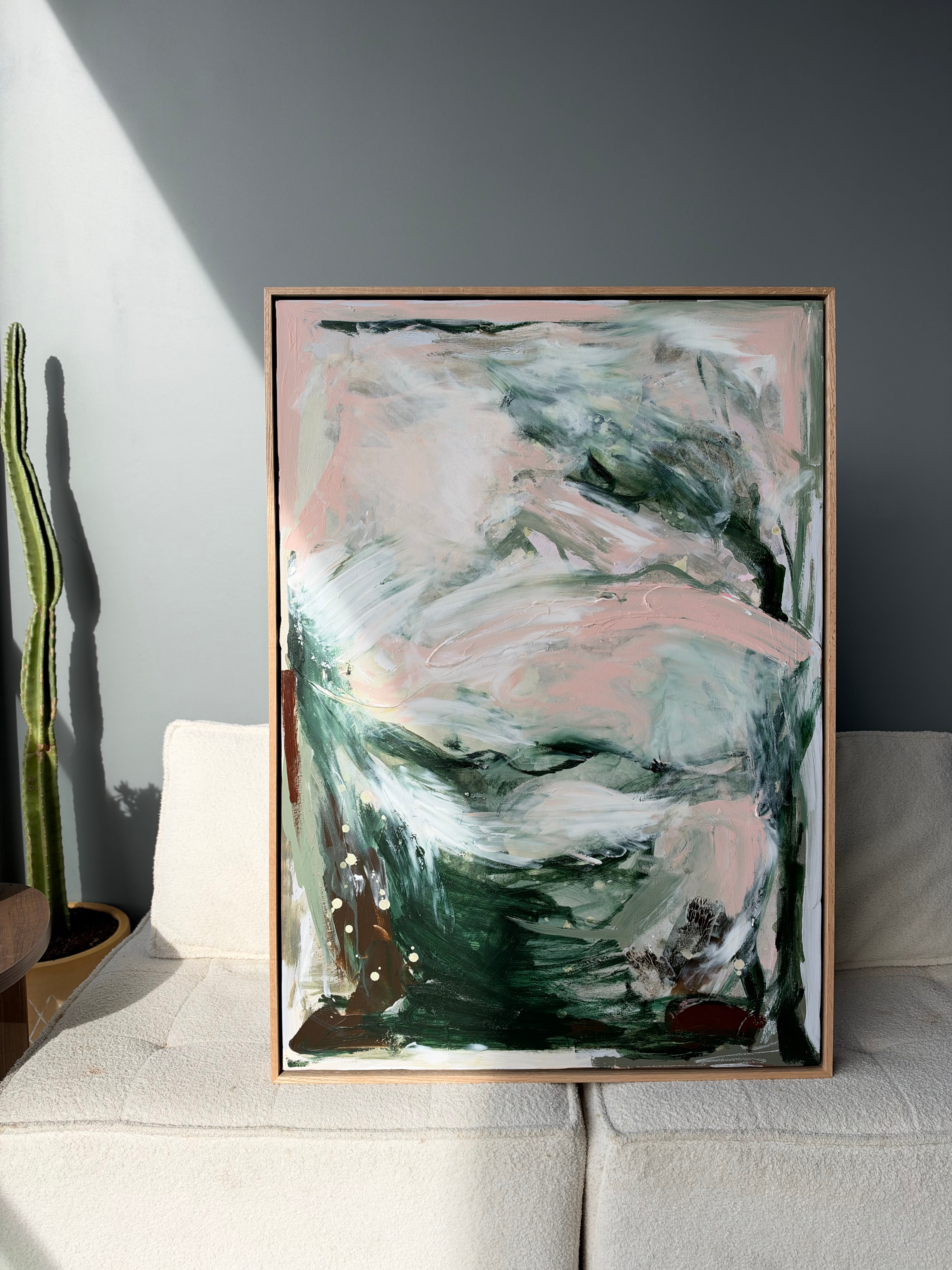 Escapism Original Art (73x103cm) Framed in Raw Oak