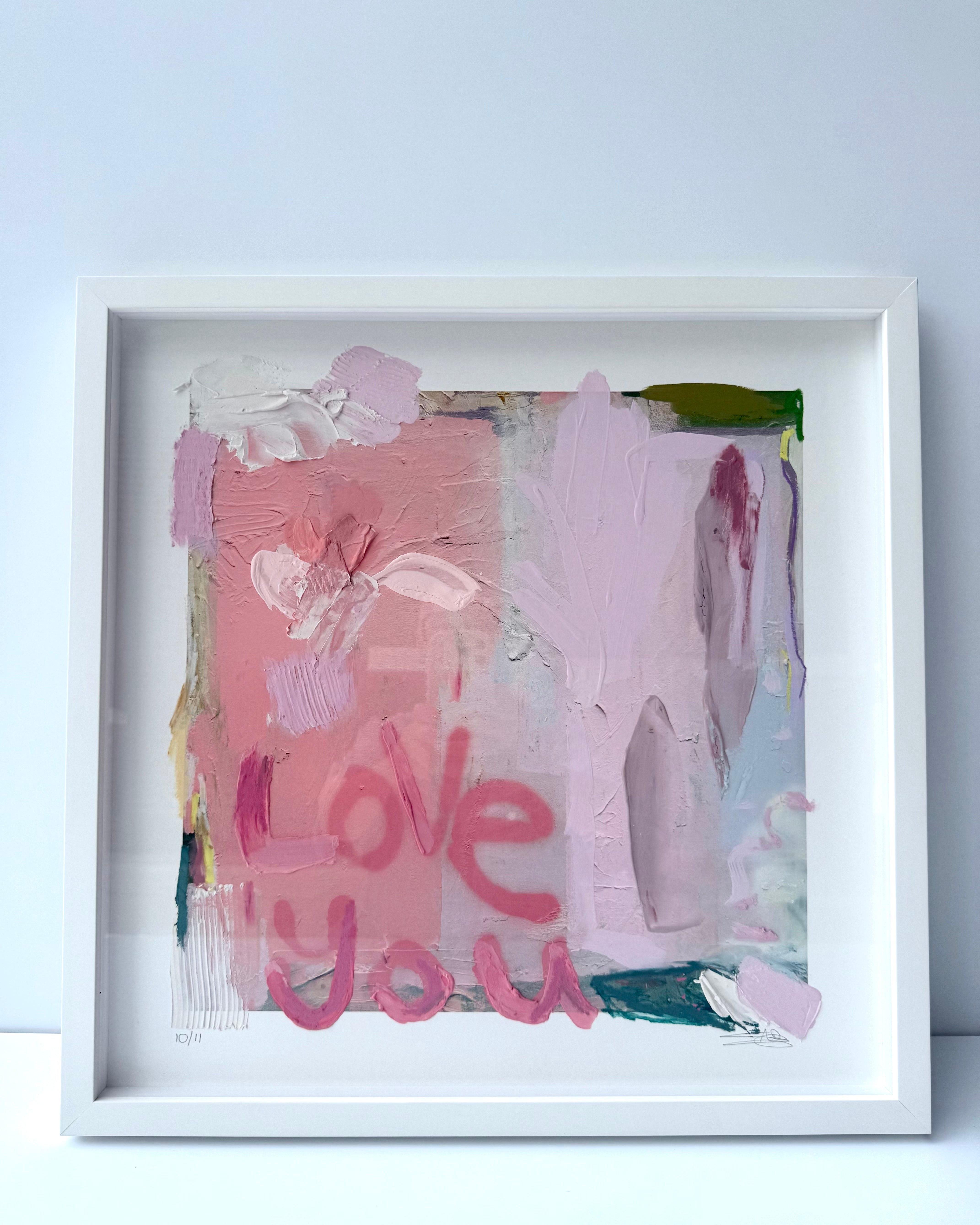 Love You First Textured Art - 10/11