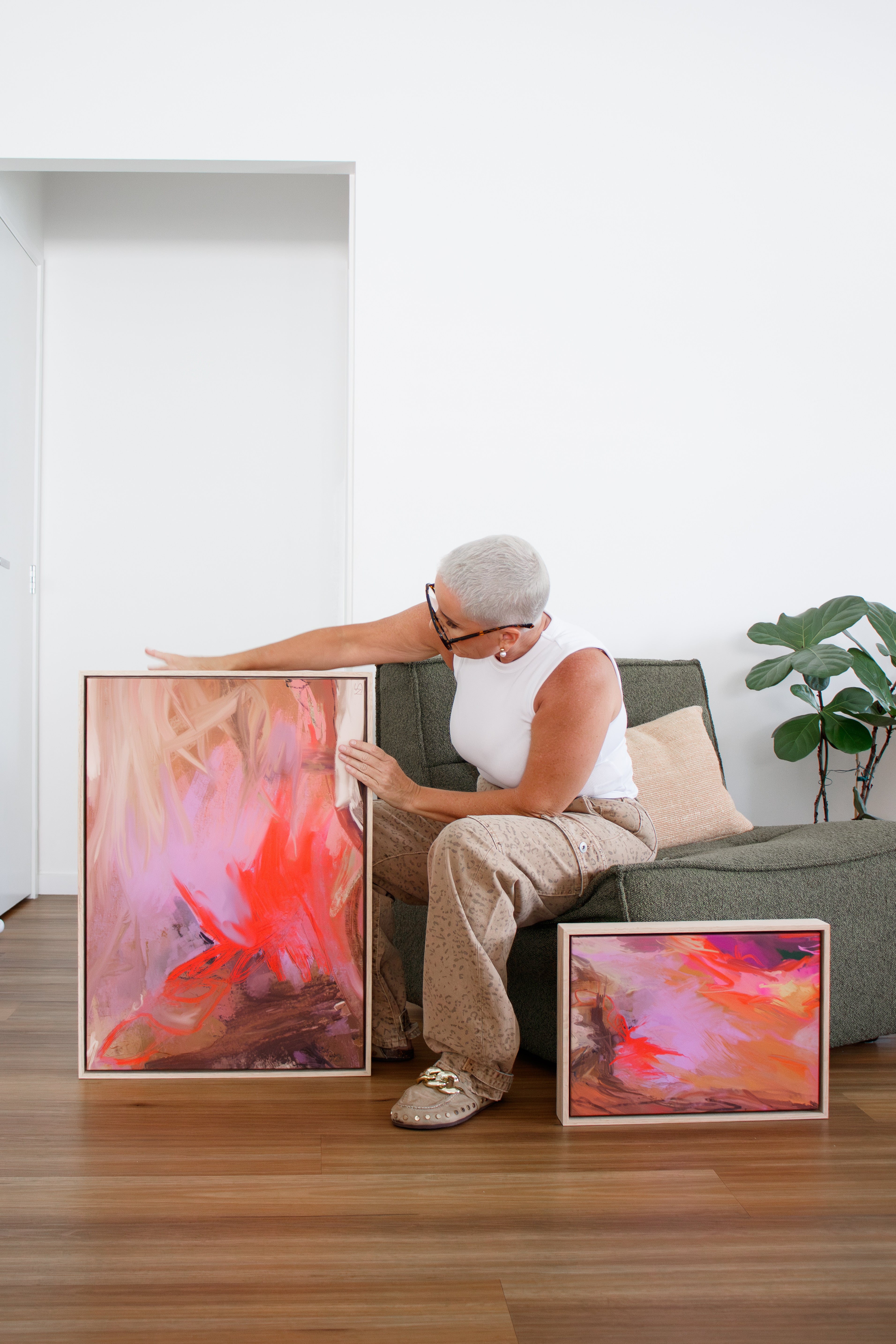 Deep Within Me - 50x70 cm Framed Raw Oak