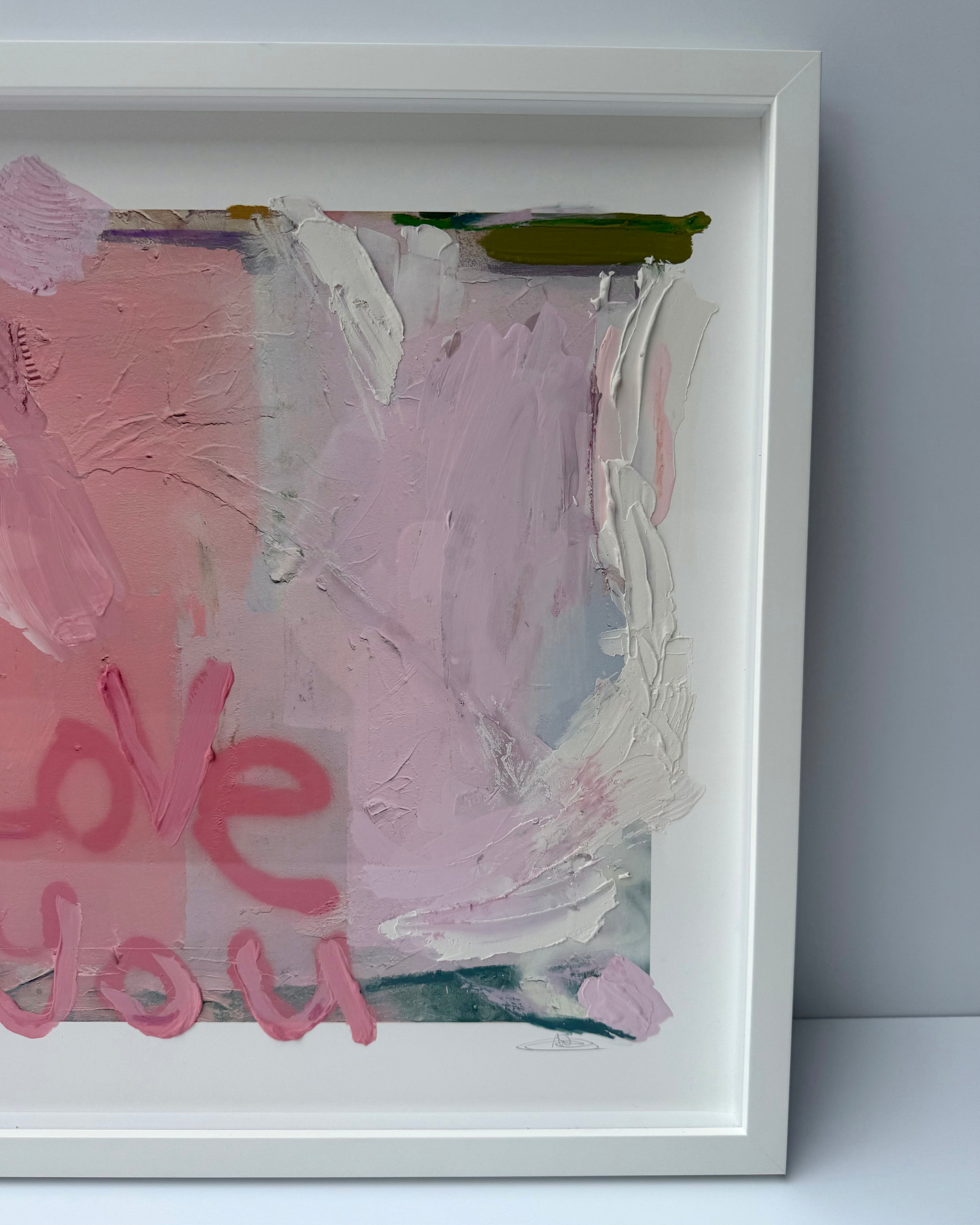 Love You First Textured Art - 7/11