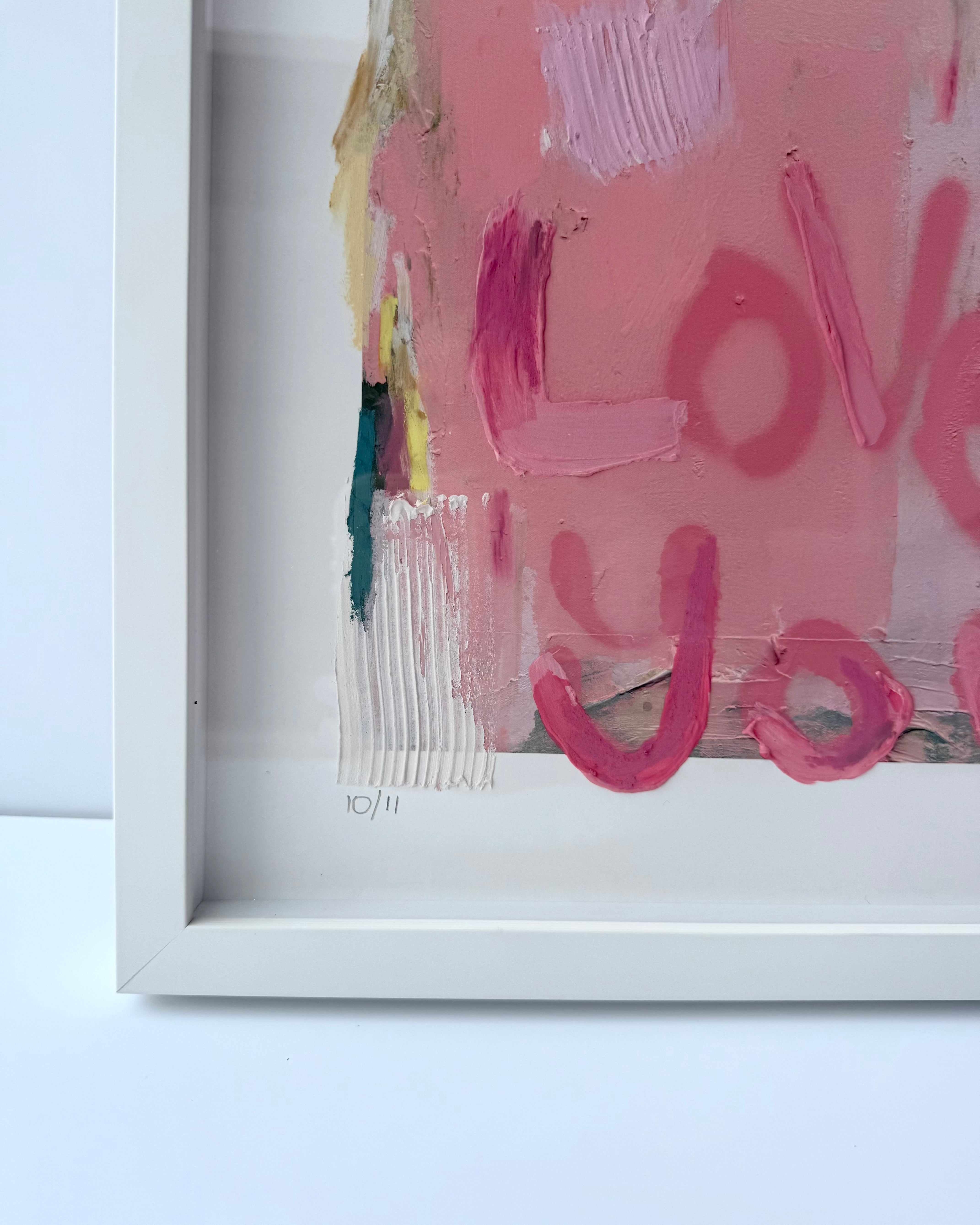 Love You First Textured Art - 10/11