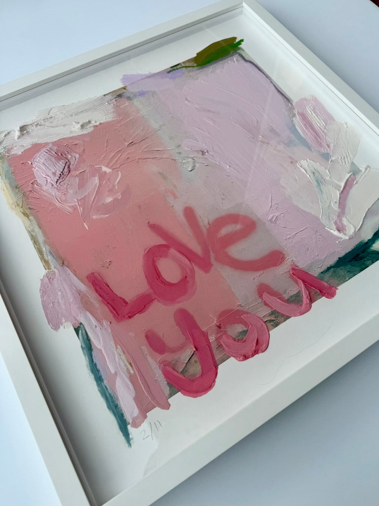 Love You First Textured Art - 2/11