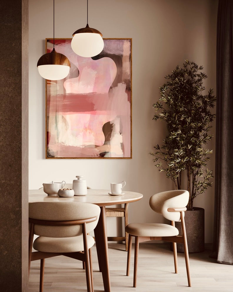 Sample - Surge - 50x70 cm Shadow Box Frame Raw Oak