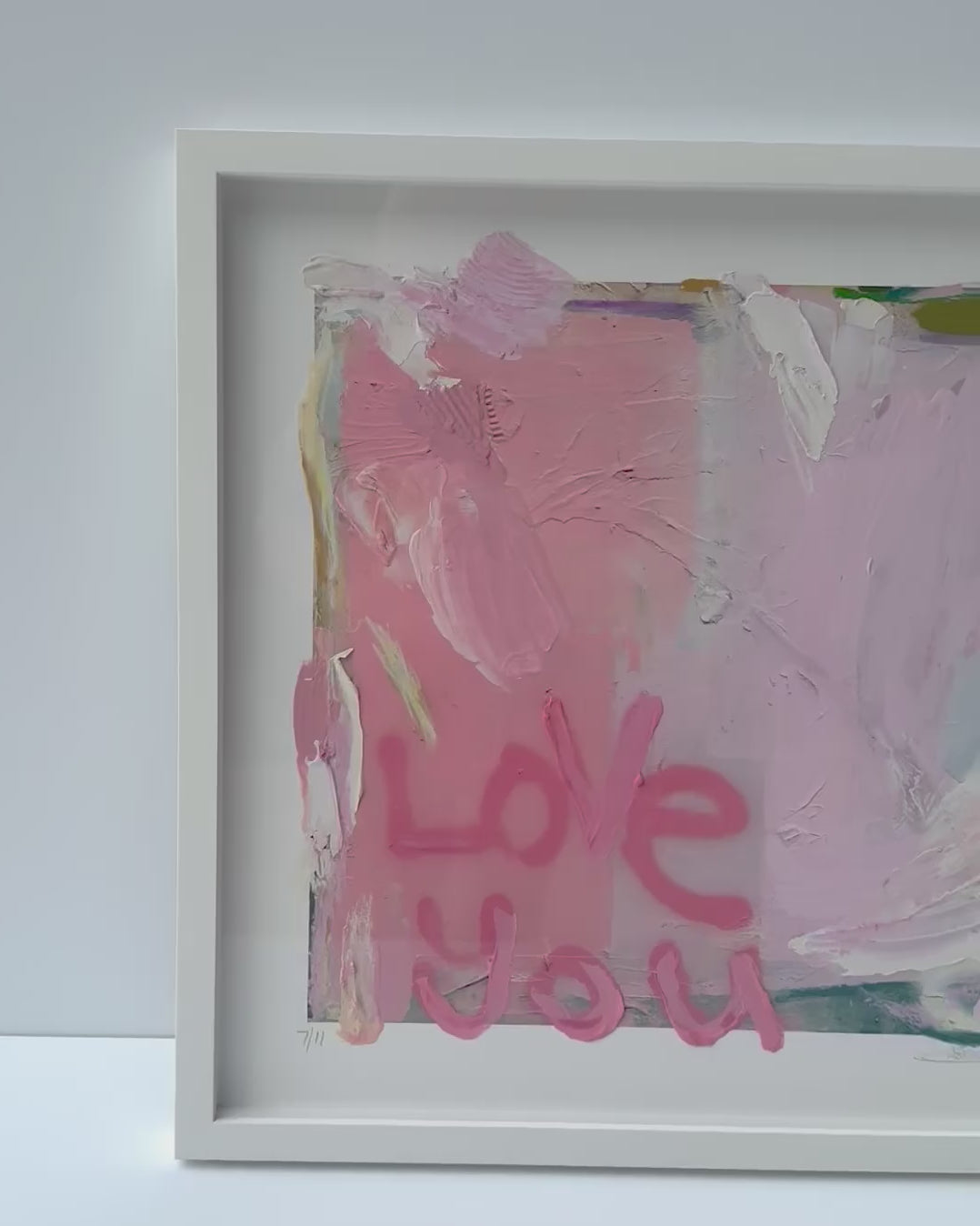 Love You First Textured Art - 2/11