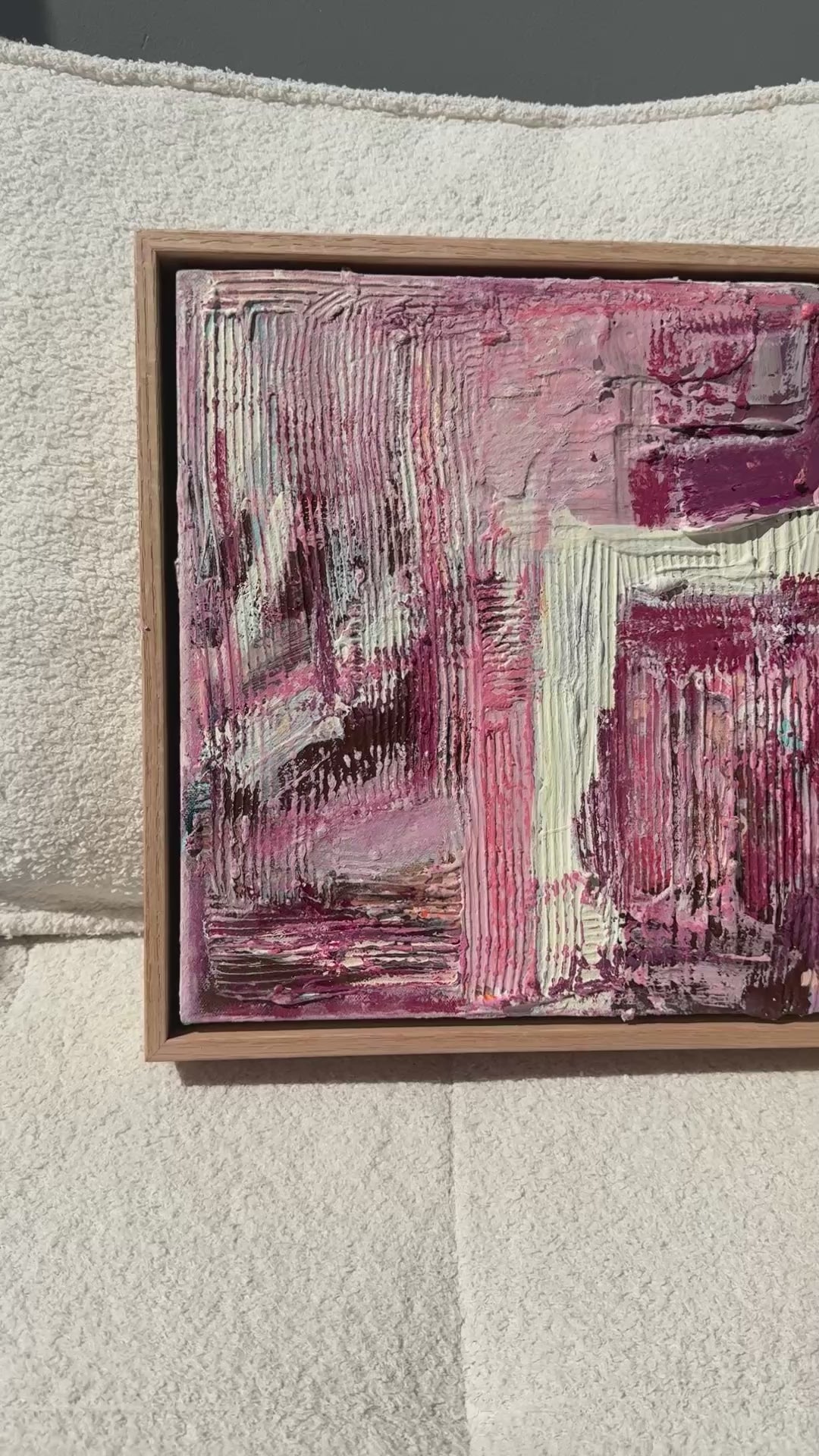 Birds Eye Original Art (33x33cm) Framed in Raw Oak