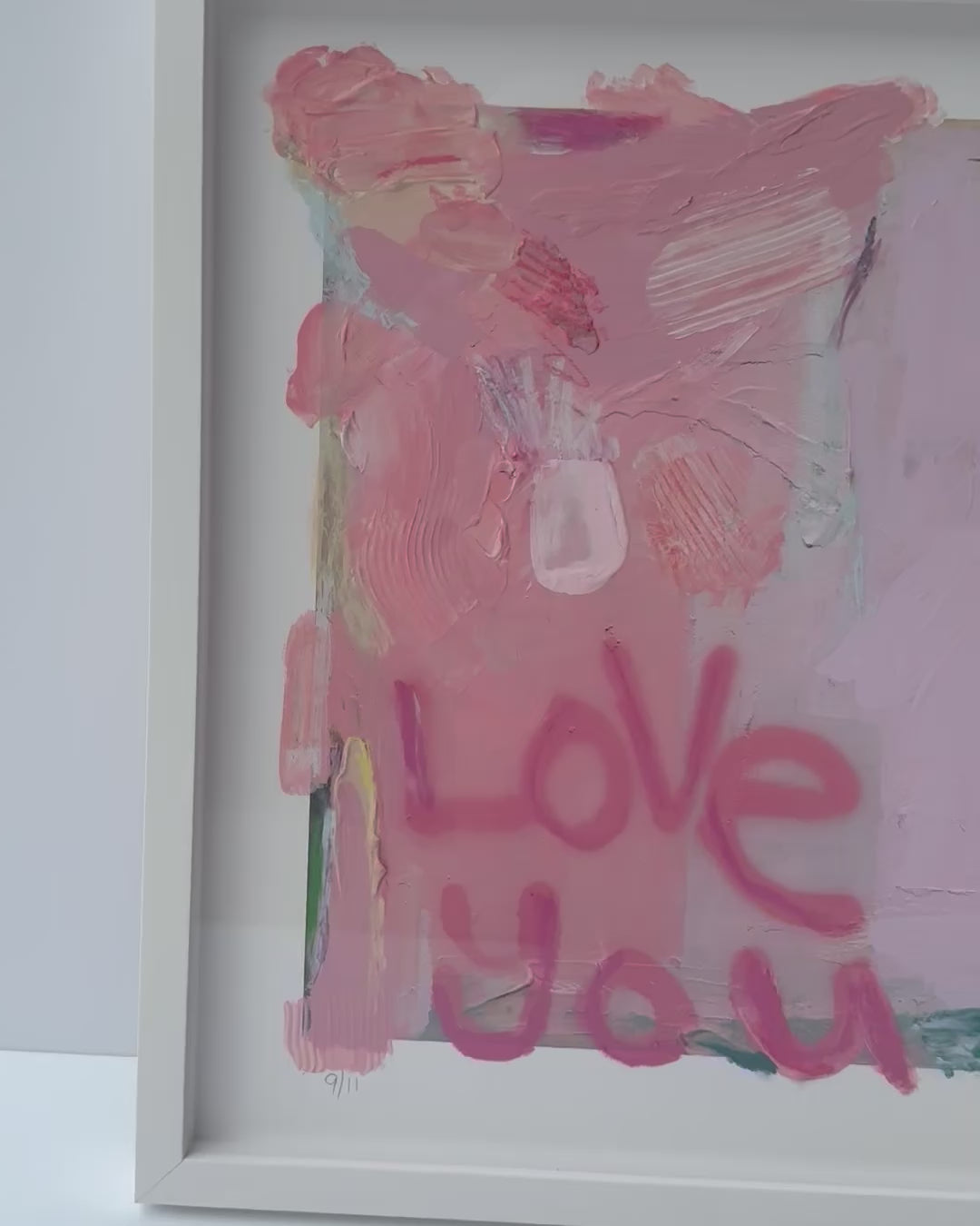 Love You First Textured Art - 9/11